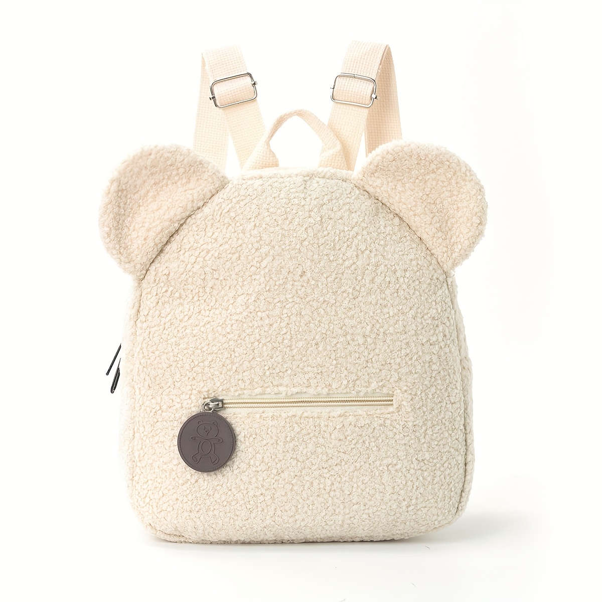 Durable Large-capacity Design, Detachable Shoulder Strap Casual Backpack, Multi-compartment Storage Fluffy Mini Backpack, Fashionable Women', -purpose Bag For Commuting And Travel