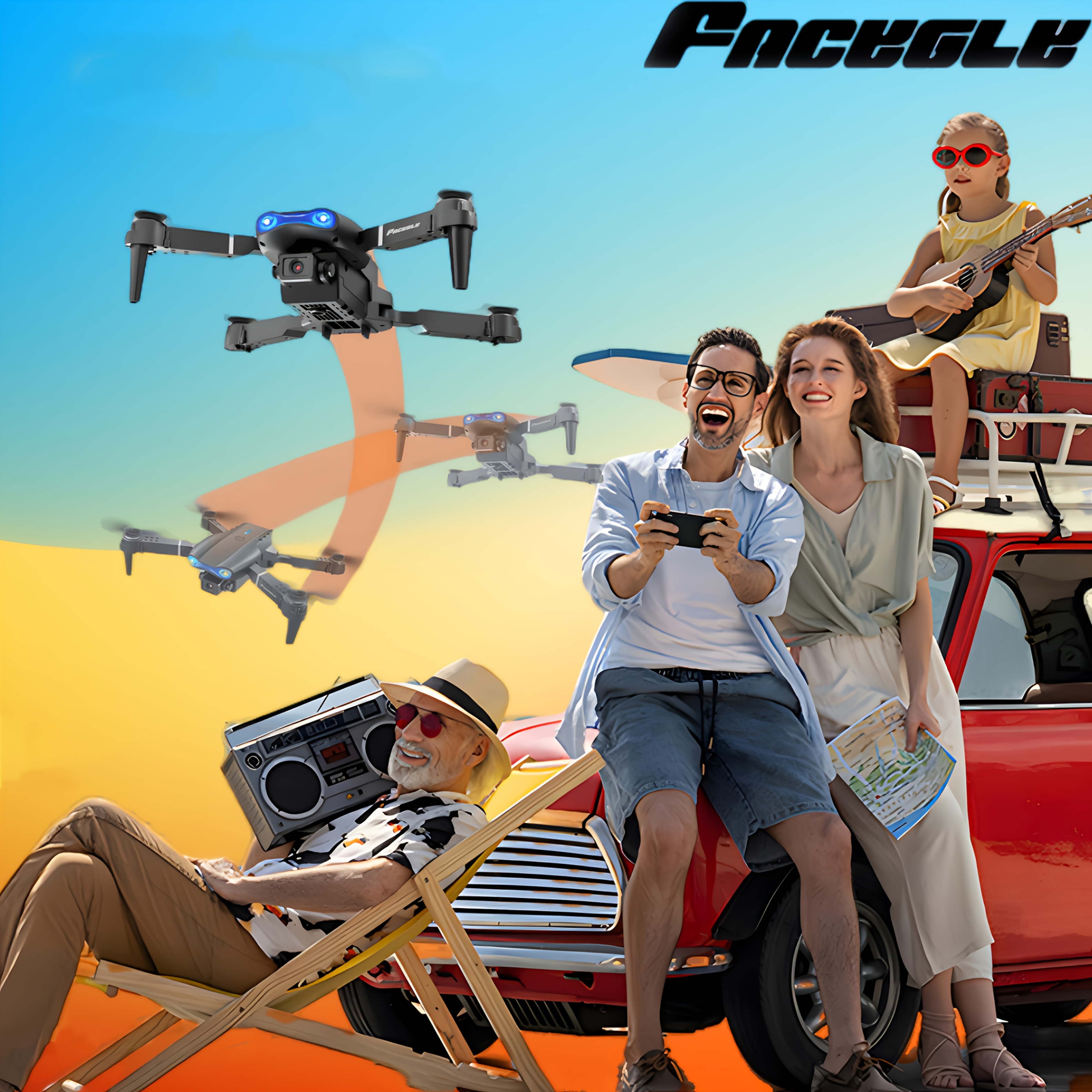 Nowy E99 Pro WiFi Dron z Podwójną Kamerą i Funkcją Utrzymywania Wysokości - Idealny dla Początkujących, Zabawa na Świeżym Powietrzu, Doskonały Prezent na Boże Narodzenie, Halloween, Dziękczynienie, Prezent Świąteczny,Przenośny Quadcopter,Płynne Sterowanie,Niezawodna Wydajność