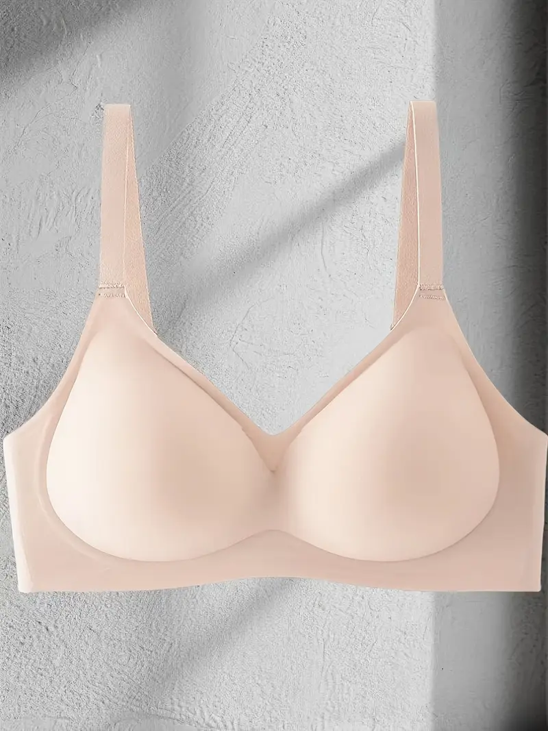 3pcs womens wireless push up bras set seamless t shirt style with palm support medium lift non removable pads soft nylon spandex blend thin straps black beige ideal for daily wear special occasions Product details 8