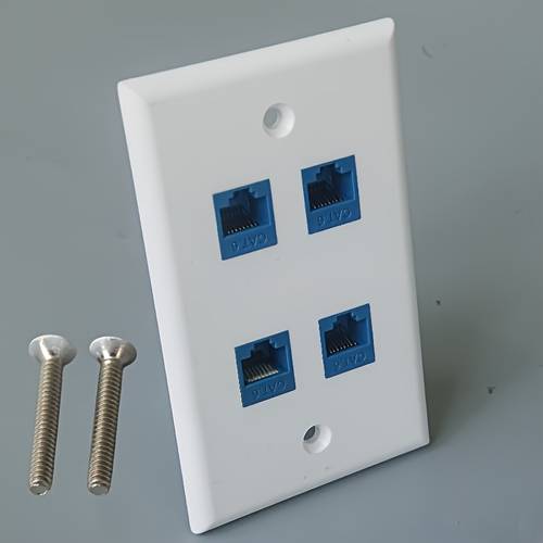 120 type rj45 cat 6 female to female wall mounted socket panel for computers