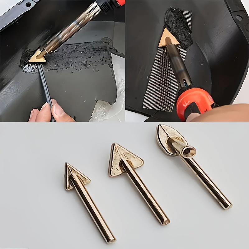 

3pcs Copper Iron , 2.1in Tool Accessories, Plastic Flattening, Removal, Welding , No Battery Included