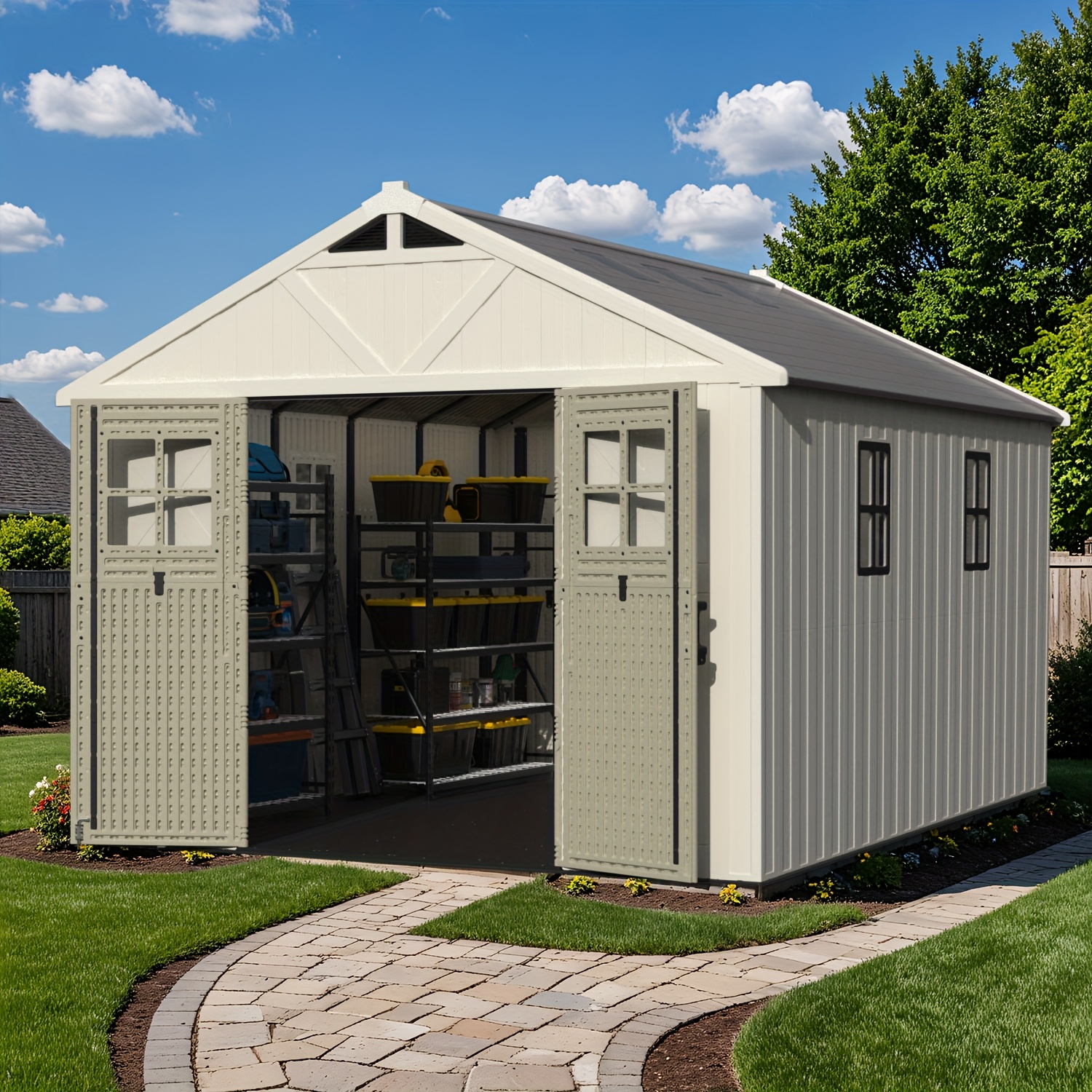 self developed   10x8 10x10ft 10x12ft tool shed