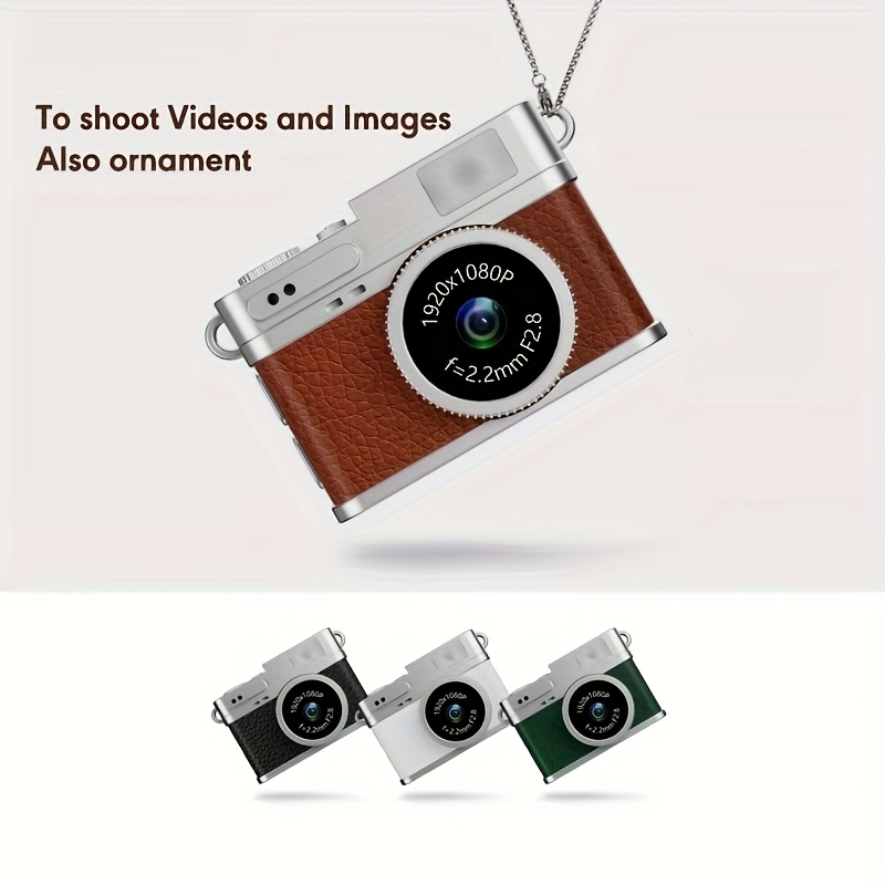 Mini Fotocamera Vintage Da Pollice, Piccola E Portatile Per Video E Audio In HD, Con 32GB Di Memoria, Perfetta Per Viaggi E Vlog