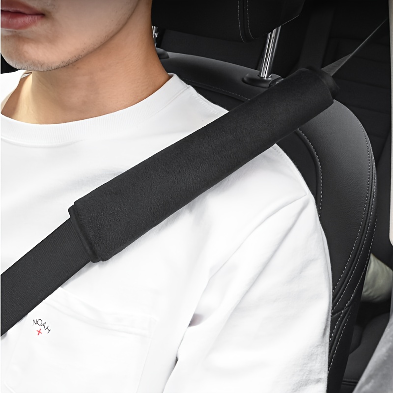 

Comfortplus Soft Plush Car Seat Belt Shoulder Pad - Breathable, Extended Neck Support For Long Drives