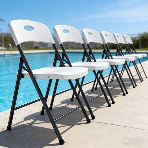 2 4 6pcs folding chairs with outdoor plastic stackable foldable chairs for outside only party wedding patio and garden weight capacity 300 lbs black white