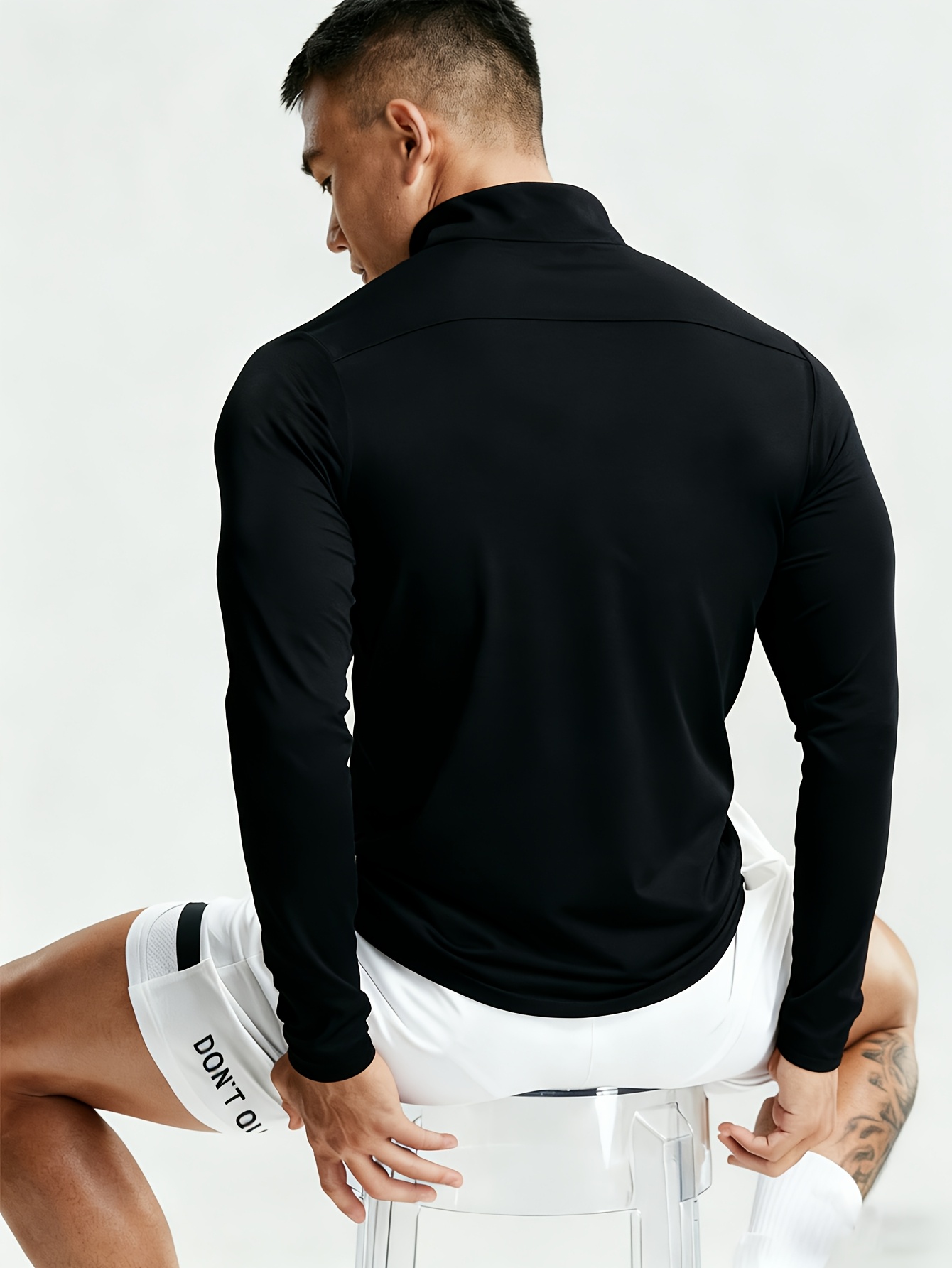 New Men'S Polo Shirt, Stylish And Trendy Print Polo for Men, Featuring a Half-Zip Collar, Suitable for Jogging, Gym, Cycling, Marathons, And Other Sportswear, Breathable And Not Stuffy, Machine Washable