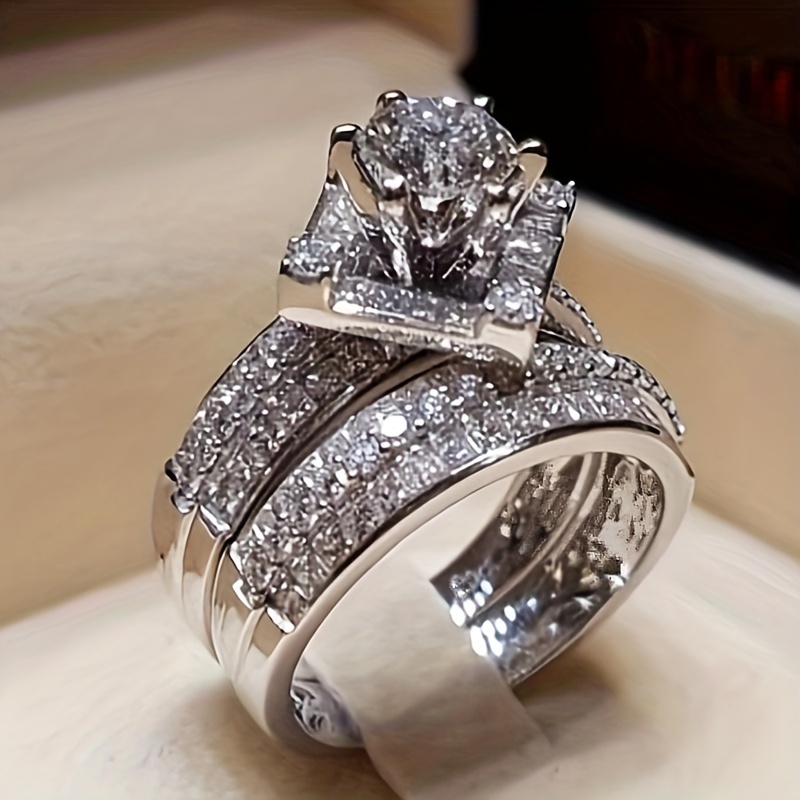 ensemble bagues plaqué or blanc femme anneau Temu Morocco