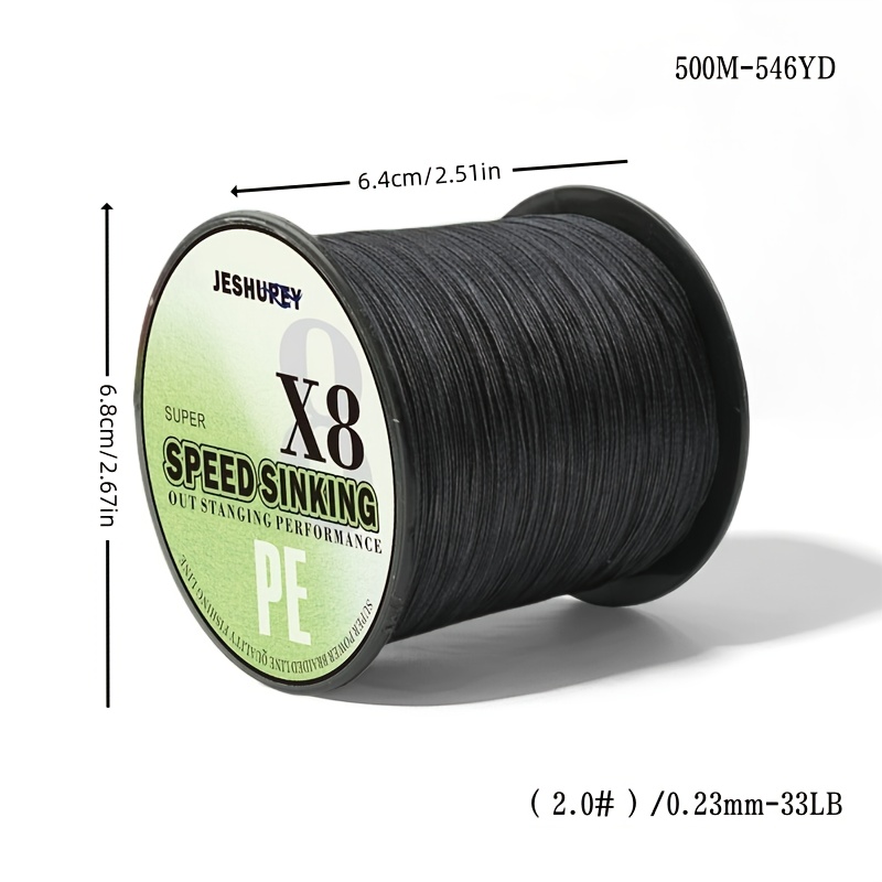 Image of Jeshupey 8-strand Braided Pe Fishing Line - Heavy- Saltwater/freshwater Casting Line With , Low-visibility Pe Material For Long Distance Casting & Fish (8-line Braided)