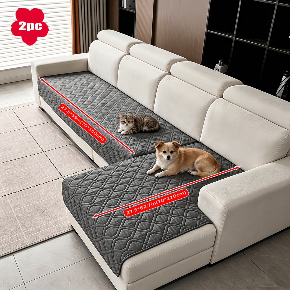 TEMU 2pcs Spring And Summer Dog Bed Covers, Pet Urine-proof Pads. Ultrasonic Embossed Lightweight Outdoor Pet Mats