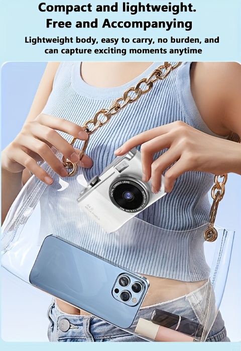 レトロccd hdデジタルカメラ スターターミニ 前後二眼式