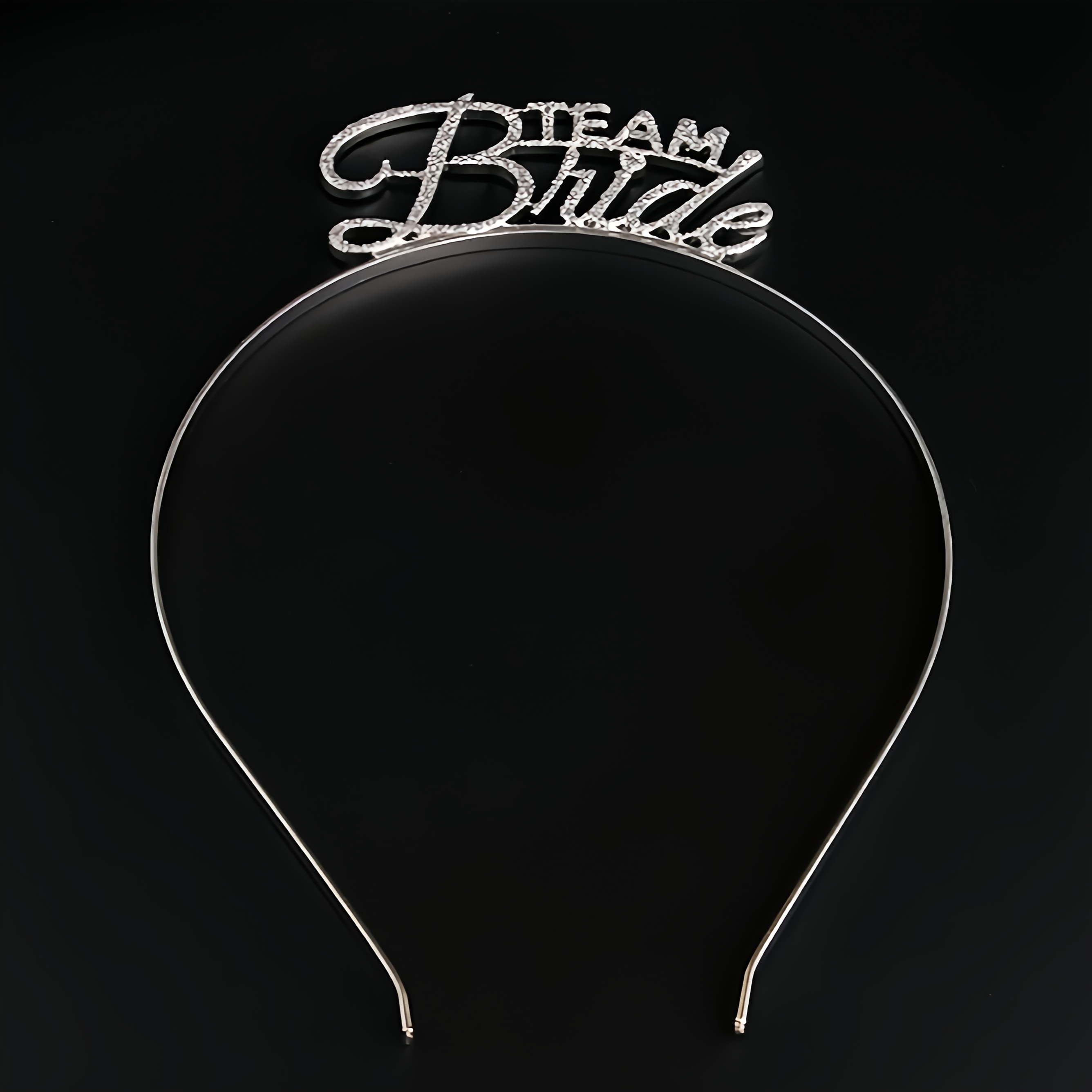 Creative Rhinestone Letter Headpiece for Birthdays and Weddings