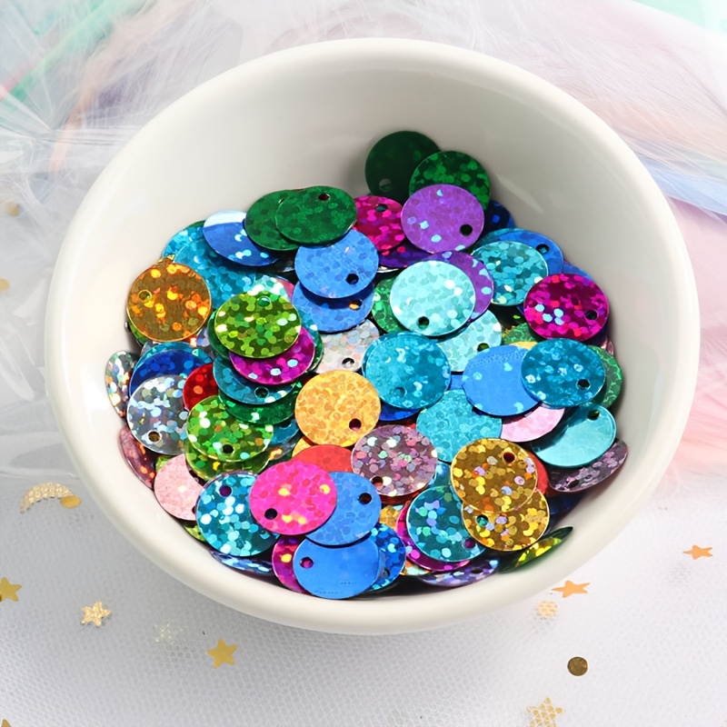 500pcs Laser Pvc Sequins, Colorful Hand Sewn Decorations, Holiday Decorations, Handmade Additions, Sewing Embellishments, And Handmade Product Materials