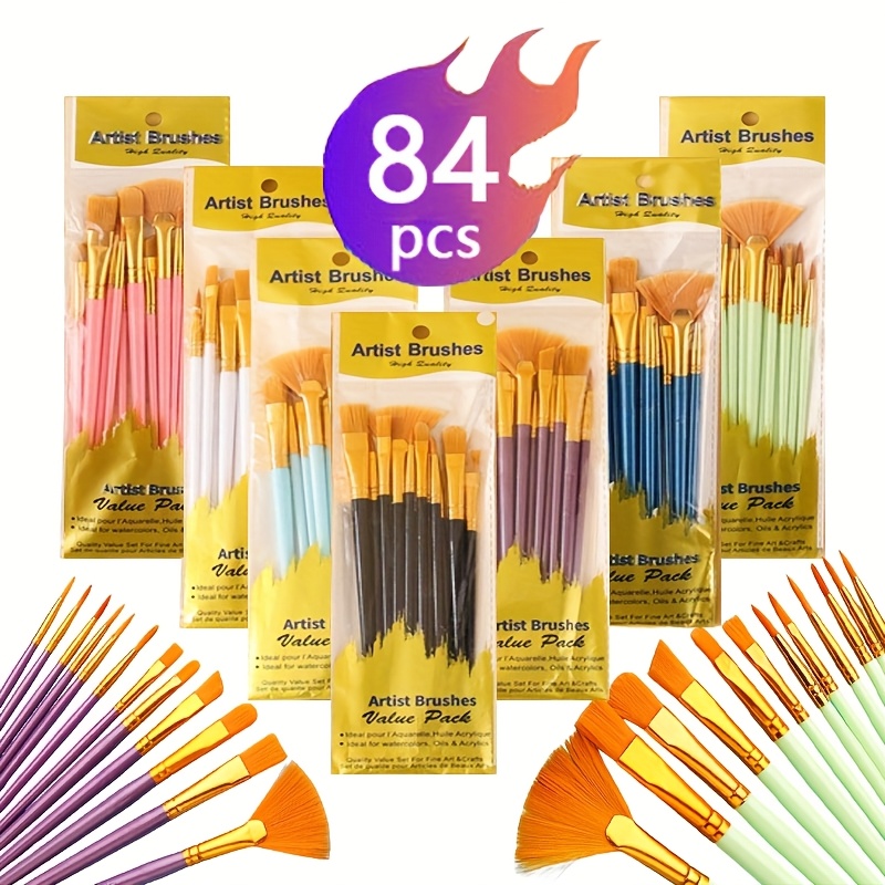 Produktbild von Artify 15-teiliges Pinsel-Set Für Acryl-, Öl-, Aquarell-, Gouache