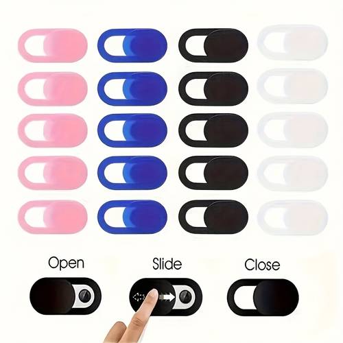 5 st/10 st/15 st privacy schuifbare camerakappen, geschikt voor ipad, tablets, , laptops, pcs, cameras en schuifbare telefoonlenshoezen voor privacybescherming