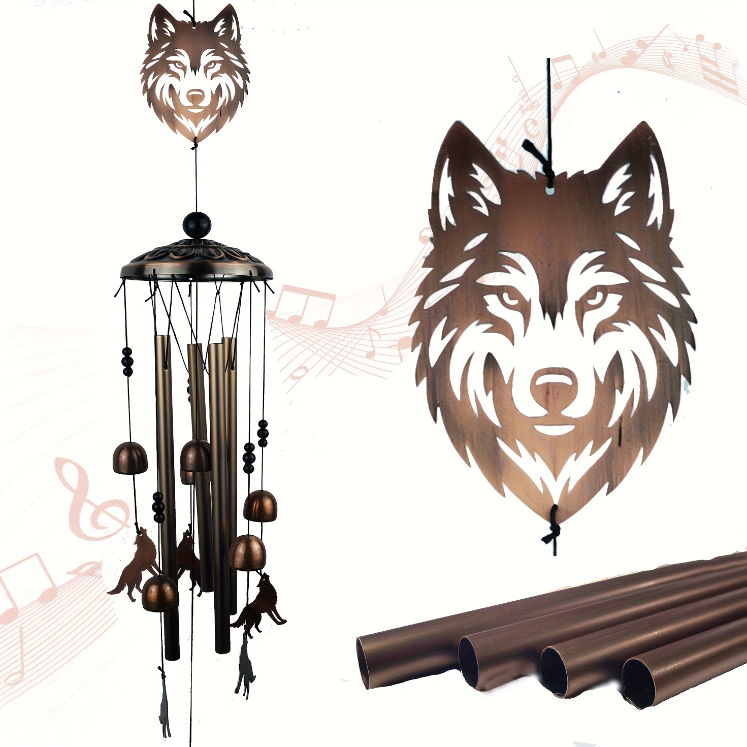 Temu – TEMU Chimes For Outdoors, For Women/men/sympathy Gift/memorial Gifts/birthday Festival Metal Wind Chimes Outdoors/indoors, Patio, Garden Decor, Home,
