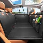 heavy duty 400lb capacity dog car seat cover for suv truck rear seat extender durable fabric pet car seat protector with secure straps storage pockets