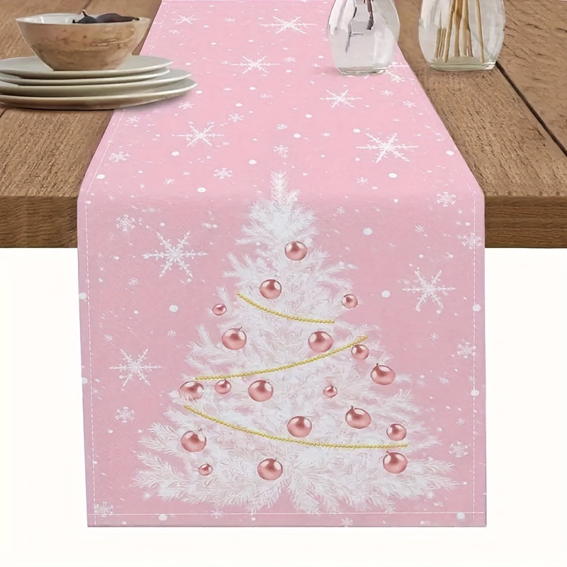 

1pc Christmas And Table - Rectangular Table Decor For Dinners, , Restaurant, Decoration