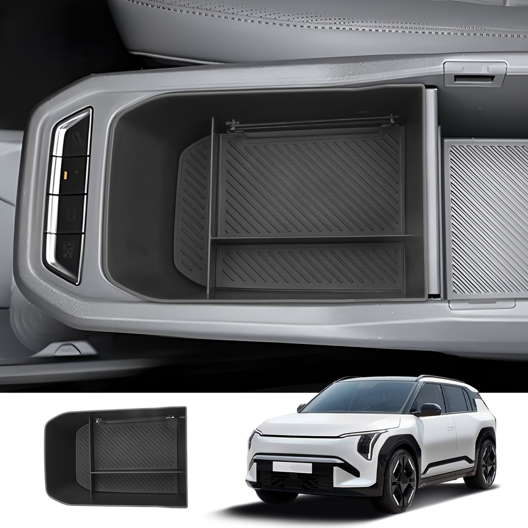 TEMU Voor Kia voor EV3 voor EV4 2024 2025 2026 Middenconsole Armsteun Opbergdoos ABS Opbergbak Organizer Auto Accessoires Kerst