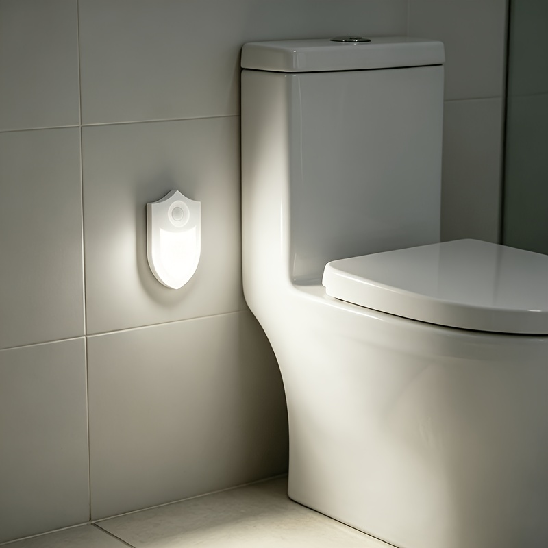 TEMU Sensor 7-led Light, Rechargeable Battery, With Flashing Alarm Mode, Suitable For Bathroom, Closet, Outdoor Steps And Cabinets, Stairs, Garage,