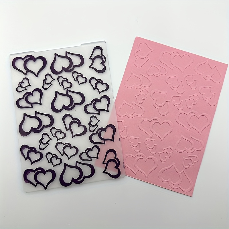 

Valentine's Day Love Heart Plastic Embossing Folder - Texture Template For Diy Cards, Scrapbooks & Gift Tags, Easy-to-use 3d Design, Fits Popular Machines, Craft Embossing|heart |intricate Embossing