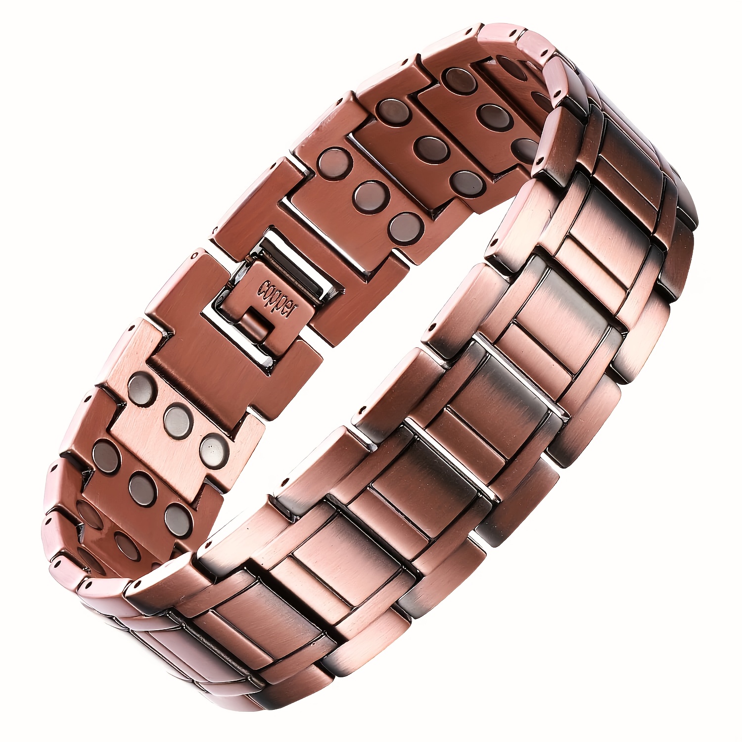 

Copper Bracelet For Men, 3x Magnetic Bracelet With 3500 Magnets, Adjustable Bracelet With Sizing Tool Father's Day Gift