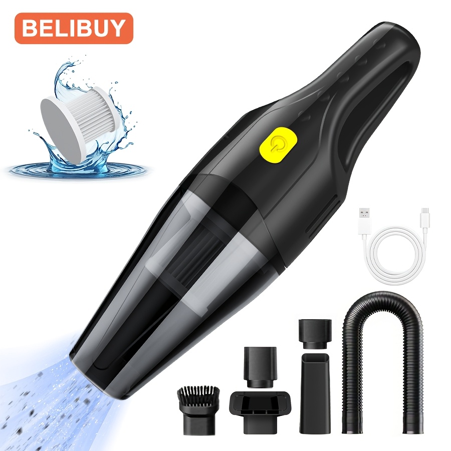 

Belibuy Xcq-208 Portable Handheld Vacuum Cleaner - Mini Cordless Design With 8000pa Strong Suction And 45000 Rpm Motor - Usb Rechargeable, Ideal For Car, Home, And Pet - Gift