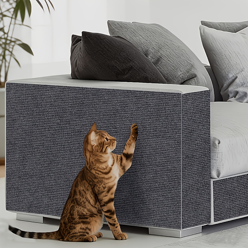 TEMU 3 Rolls Thickened Self-adhesive Cat Scratch Protection Mats For Cat Families, 59.9 X 30cm Large Area Coverage Design, Free To Cut And To Sofa