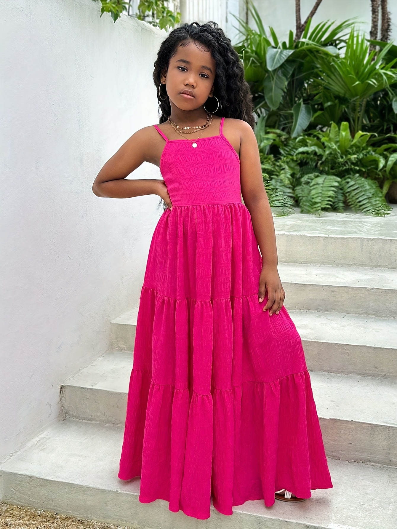 kids young tween girls holiday casual textured solid color - Temu Ireland