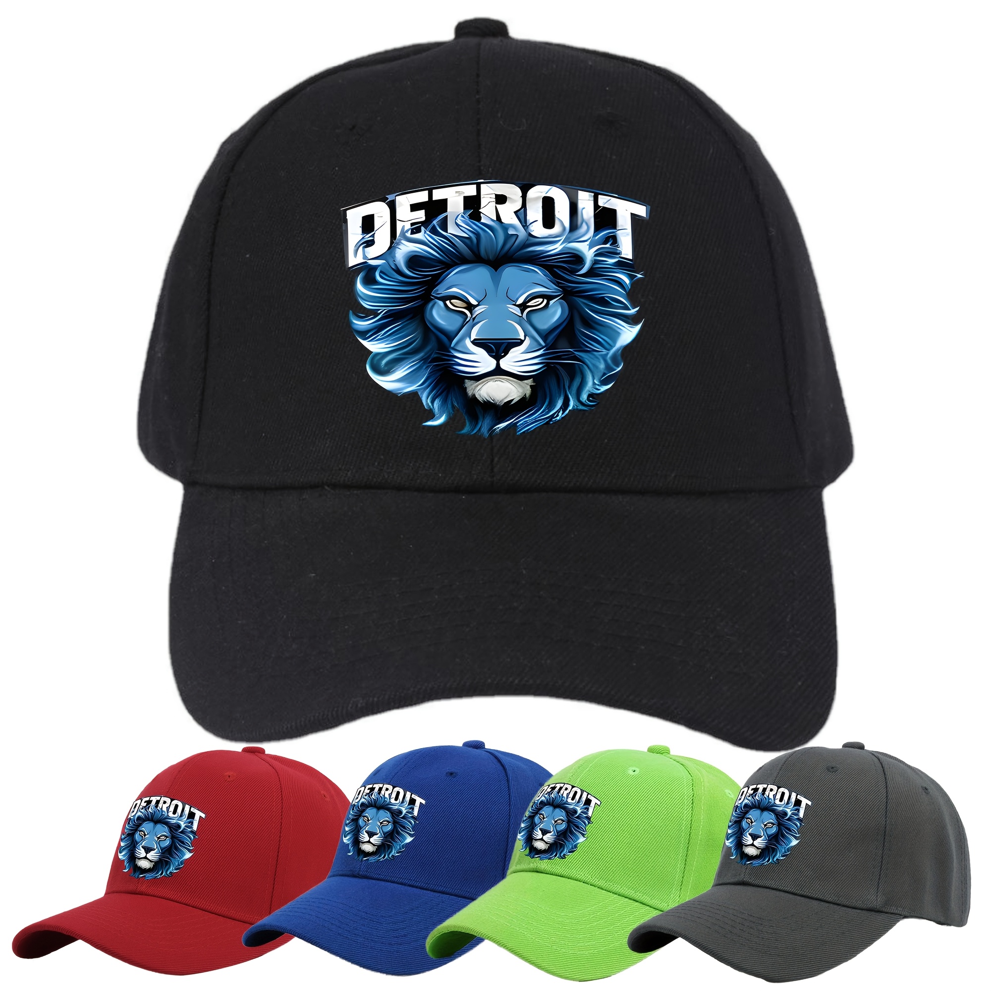 

Lion Print Baseball Cap With A , Outdoor Camping And Sports, Providing Sun Protection.