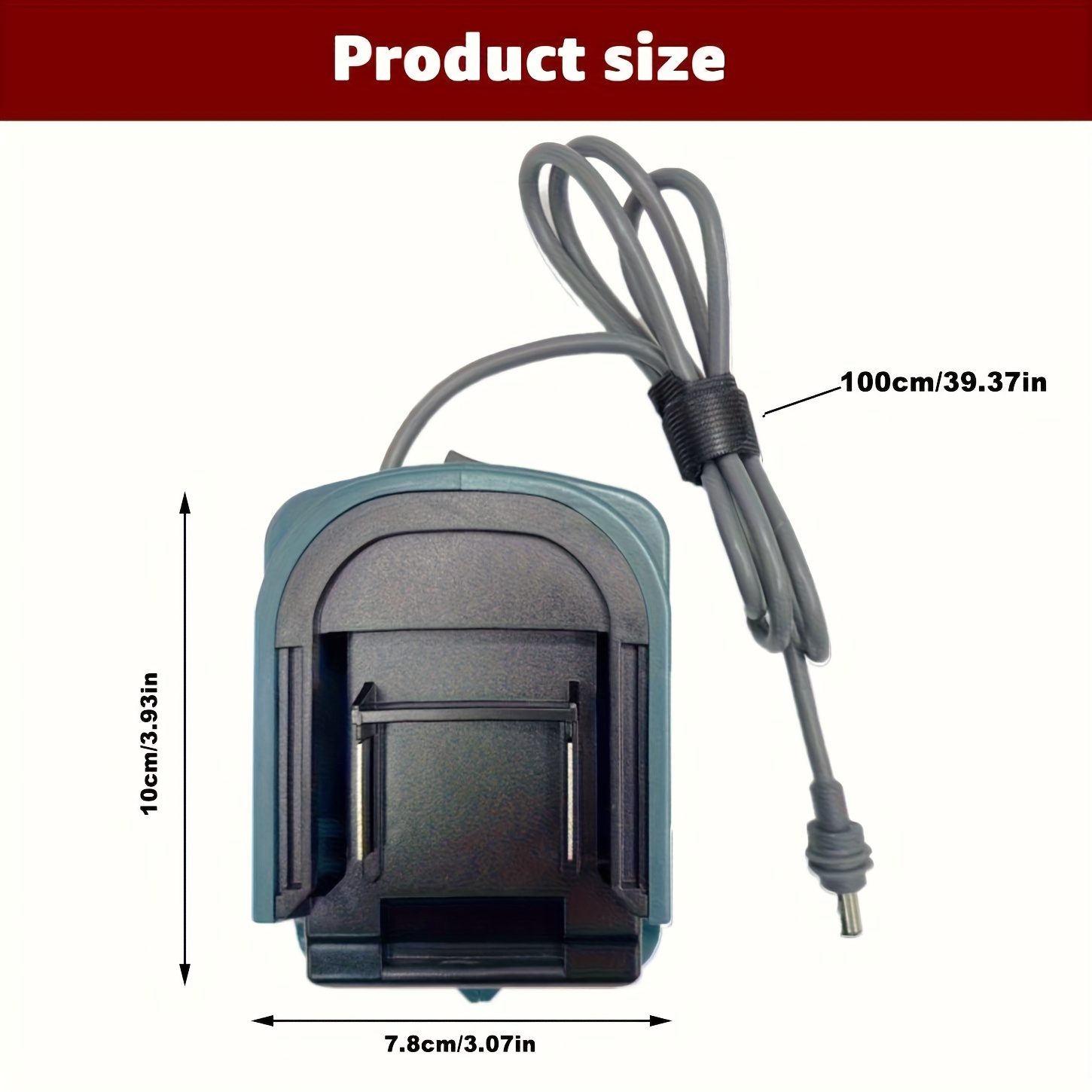 Adaptateur Mini Star.link, Compatible avec Batterie MAK.ita 18V, Inclut Interrupteur & Câble DC 18AWG 99,97 cm, Alimentation de votre Starlink via Batterie d'Outil Électrique pour Connectivité Portable – Image 3