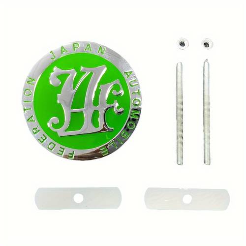 1pc 12 colors universal jdm car front grille badge logo alloy japan automobile jaf emblem badge auto accessories