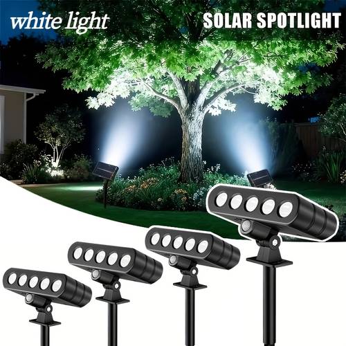 4 pack led with 3 and 120 adjustable angle outdoor solar light ip44 suitable for courtyard garden garage porch patio lighting wall mounted night light