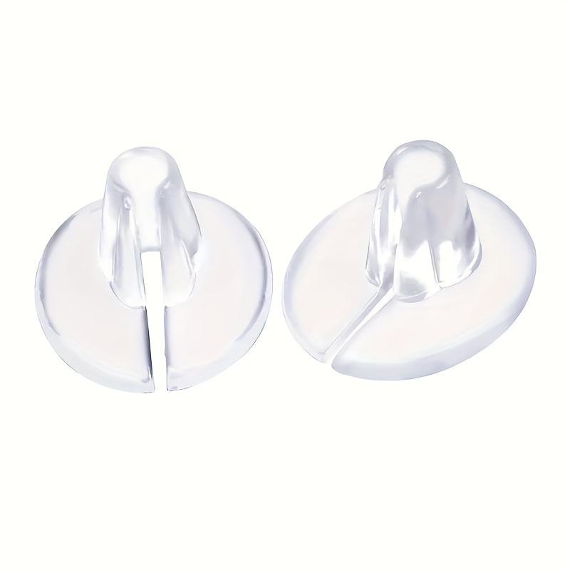 1 Pair Of Transparent Unisex Soft Silicone Sandals Toe Protectors Anti-slip Toe Separators Insole Foot Grips