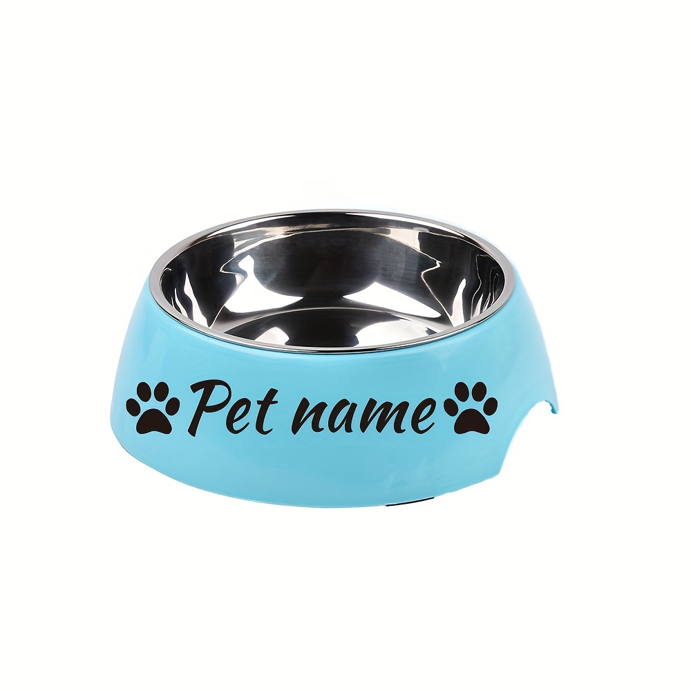 TEMU Personalized Dog Bowl, Custom Name Dog Bowl For Food And Water Dog Feeder, Stainless Steel Pet Bowl For Small Medium And Large Dogs