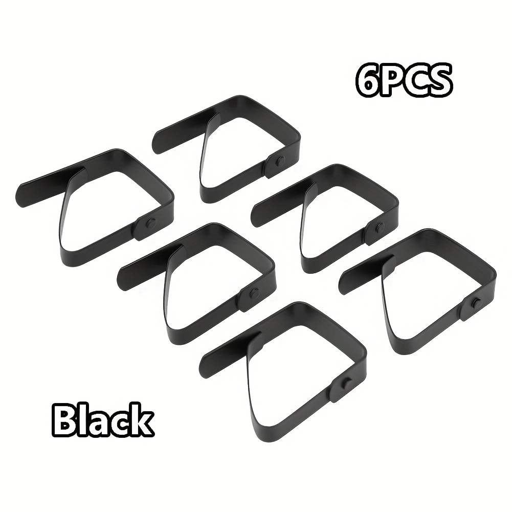 E-shop 6-teiliges Edelstahl-Tischdecken-, windfeste Picknickclips für draußen, rutschfestes Design zur Tischarretierung, geeignet für Esstische,
