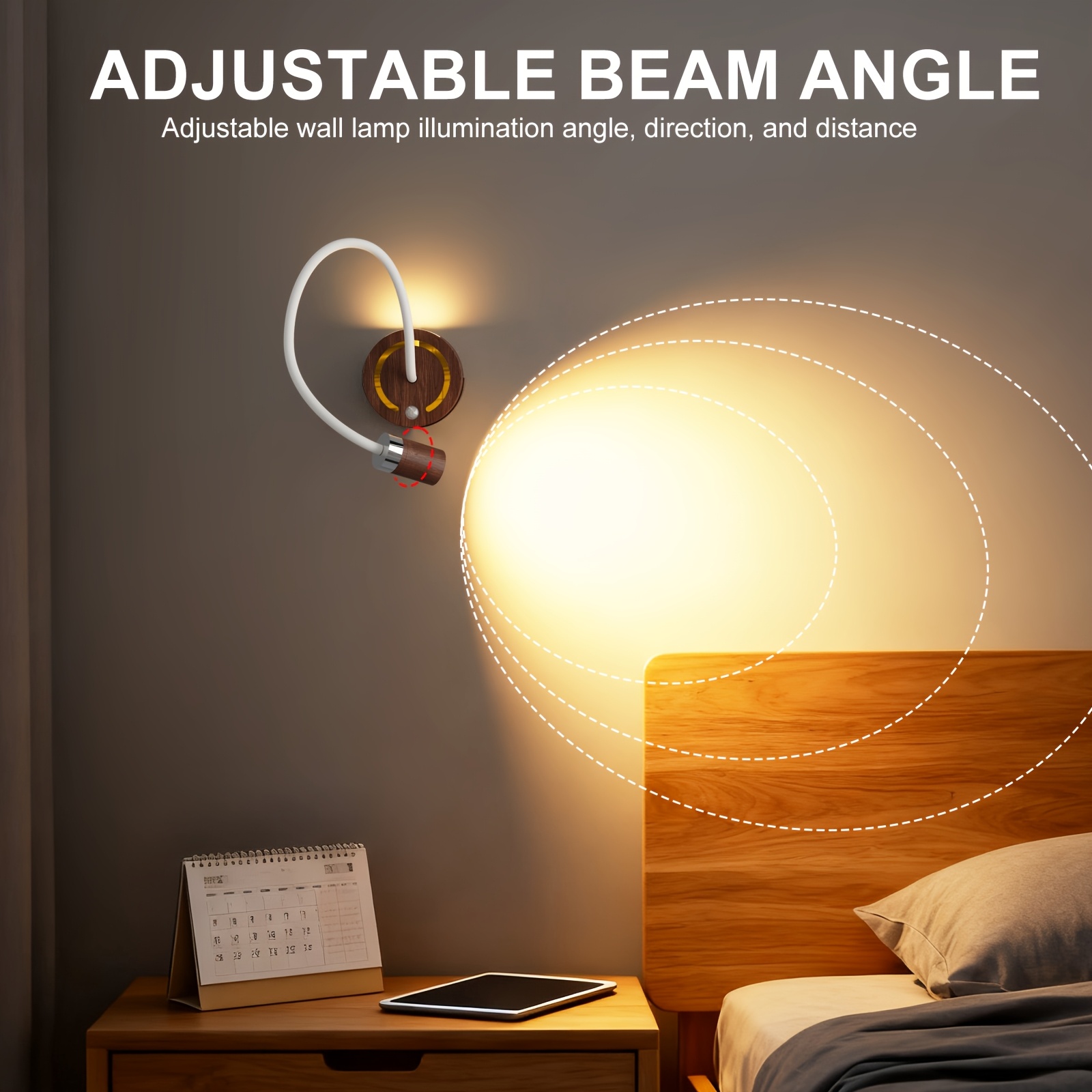 LED Smart Light with Adjustable Focus and Motion Sensor