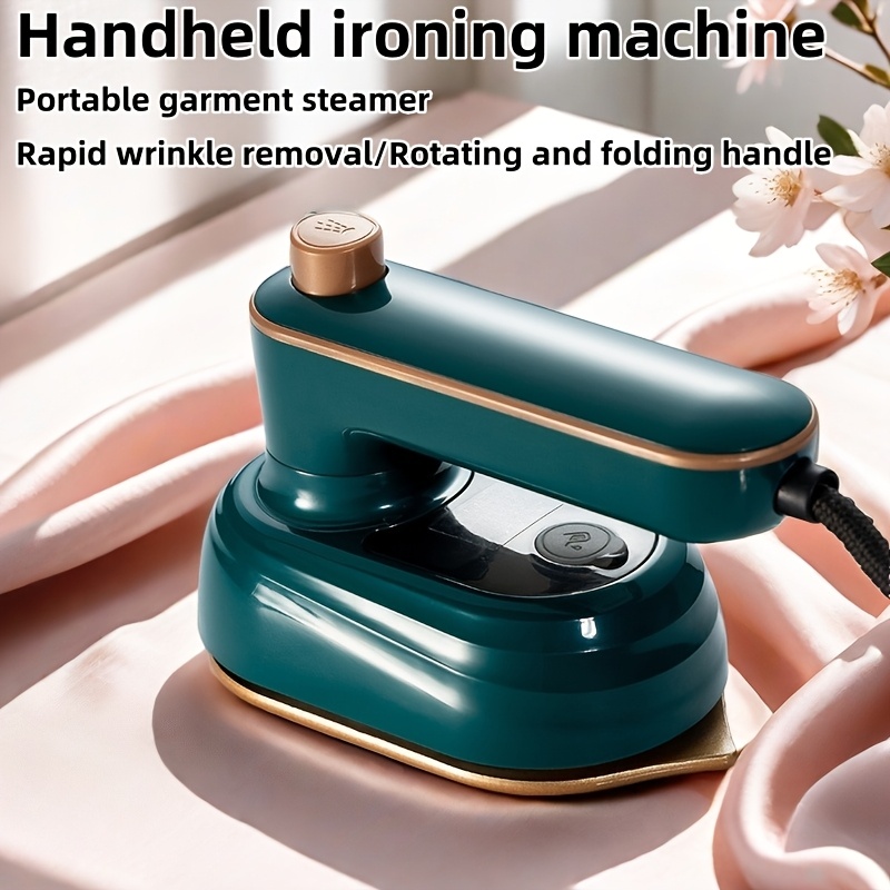 170 c high temperature compact handheld steam iron with rotatable garment feature dual wet and dry ironing 220 240v british specification plug no battery required model 6168 023