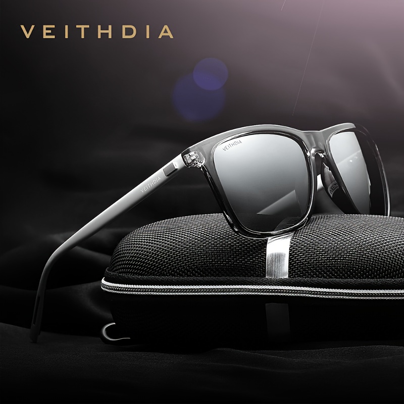 Unisex Aluminum Magnesium Square Polarized UV Resistant Sunglasses
