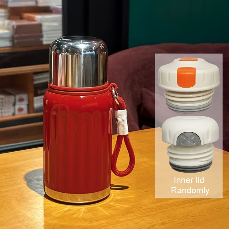 Image of 1pc Steel Insulated Water Bottle With Strainer - Small Vacuum Tumbler For Hot And Cold Drinks - Vibrant