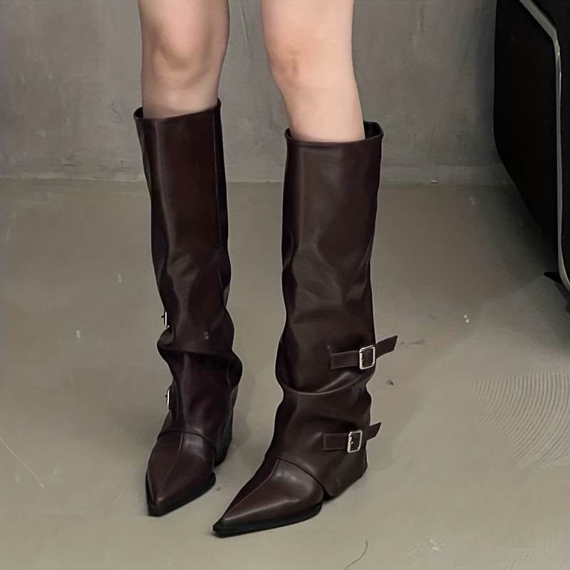 TEMU Women's Long Boots High Boots Knee-high Boots Knee-length Boots Flat Boots Heel Boots Stretch Boots Side Zip Boots Side Gore Boots Boots With