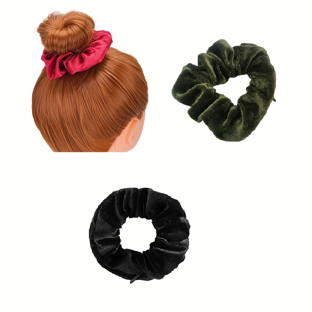 Samt-Haargummis, 7 Stück – Weich, Elastisch, Haarschonend Für Lässige Frisuren