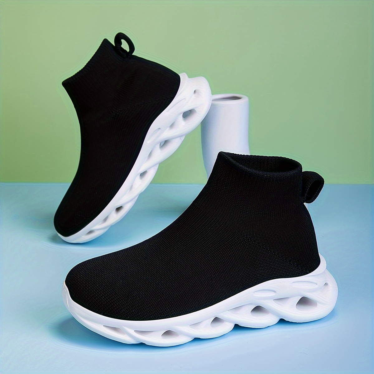 Girls' Casual High-Top Sneakers, Running Shoes