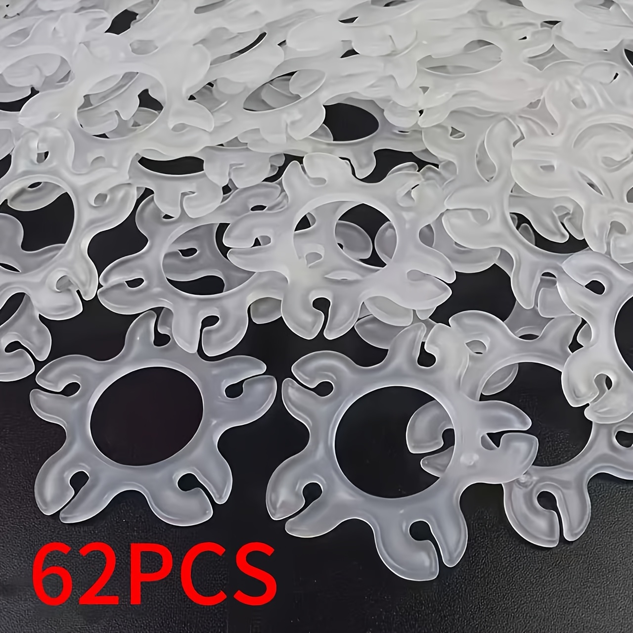 TEMU Other (party Decoration) 62pcs Wedding And Birthday Party Balloon Decoration Additions, Easy-to-tie Tools, Clover Flower-shaped Decorative