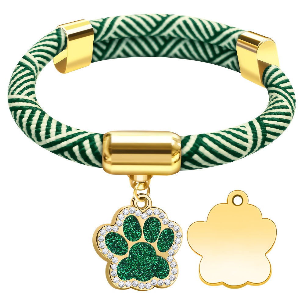 TEMU A Cat Collar Featuring A Zebra With Magnetic Suction, From Round Woven Rope And With A Claw . Personalized With Your Pet's Name And Number. The