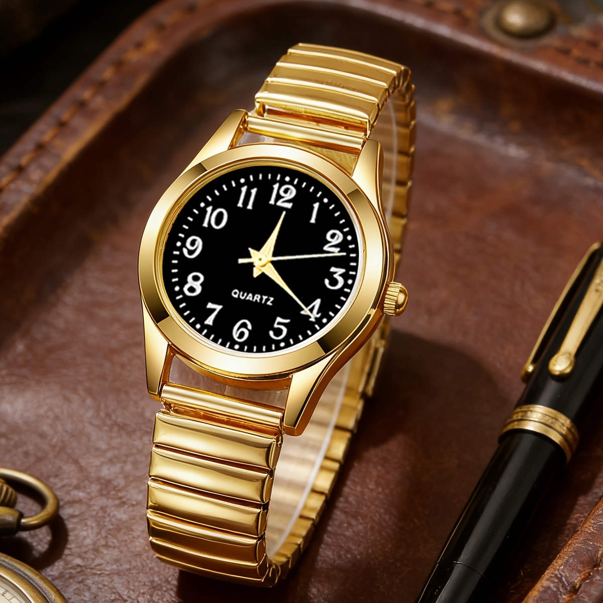 1pc Niche Vintage Round Ladies' Quartz Watch - Versatile Women's Watch - Ideal Gift for Best Friend (Watch Box Not Included)