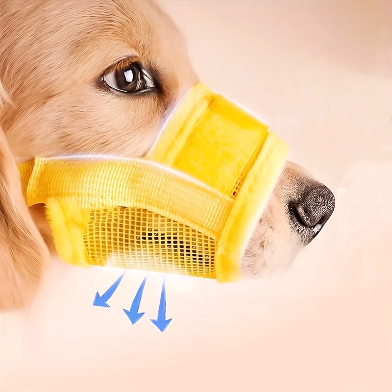 4pcs s xl pet dog bite barking anti   breathable dog muzzle suitable for   families and   with dogs 1pc each of s xl Product details 1