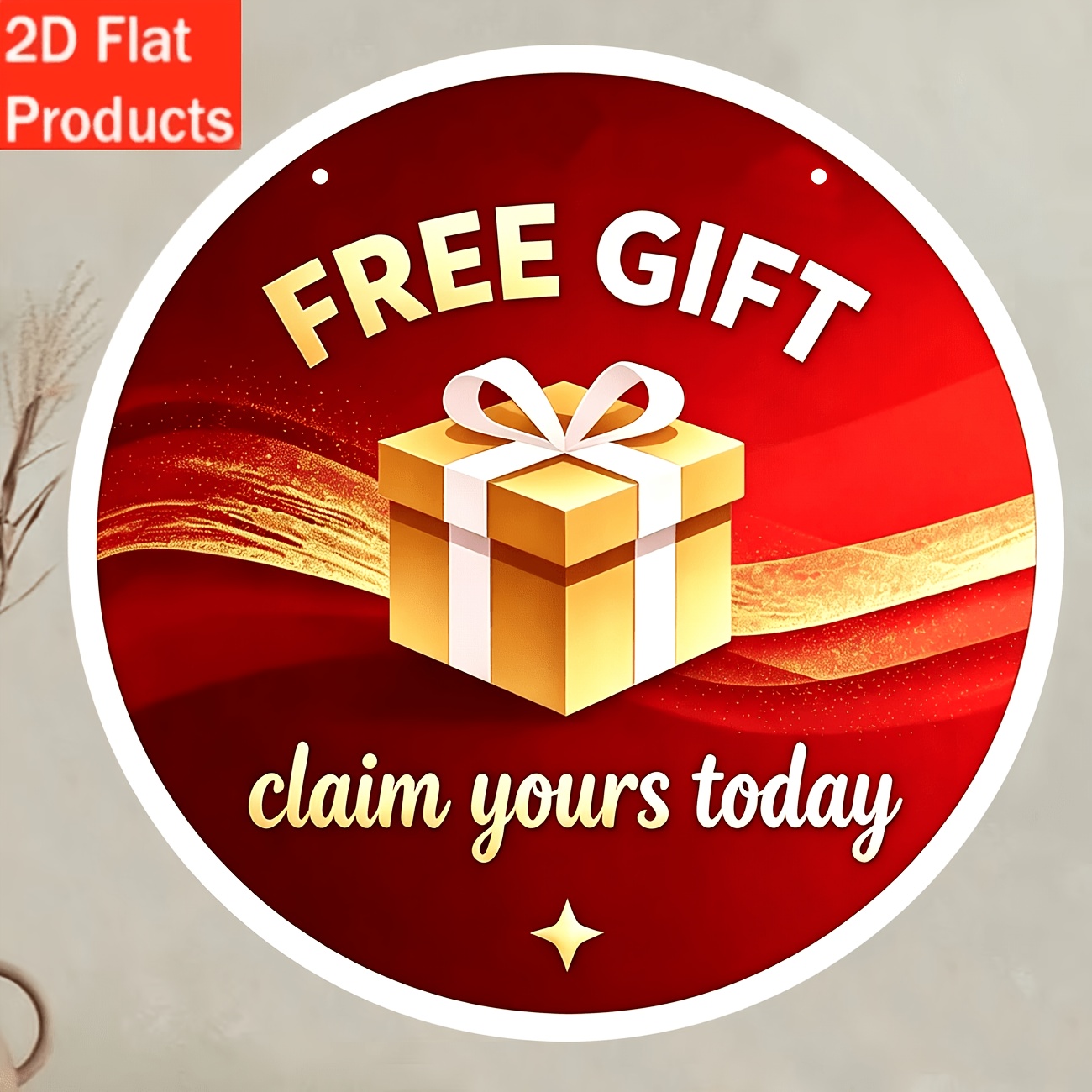 TEMU 2d Flat, 1pc Round Vintage Wooden Wall Hanging Decoration With Free Gift Panel - Wood Frame, Hanging Rope Suitable For Doors, , Walls - Hanger