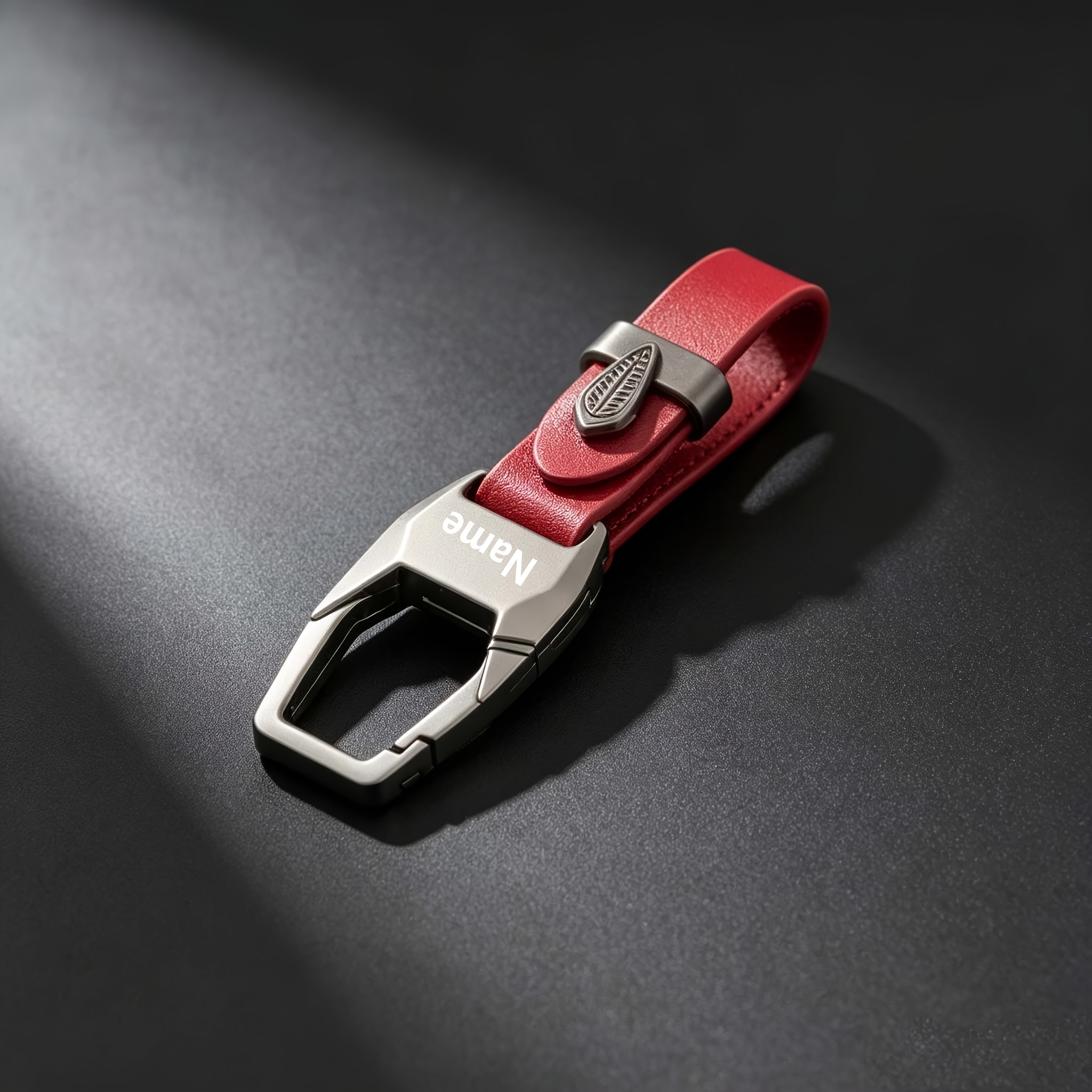TEMU Custom Text Premium Keychain, Personalized Name Key Ring, Anti-loss Men' Multifunctional Key Chain, Durable , Suitable For Wedding Gifts, '
