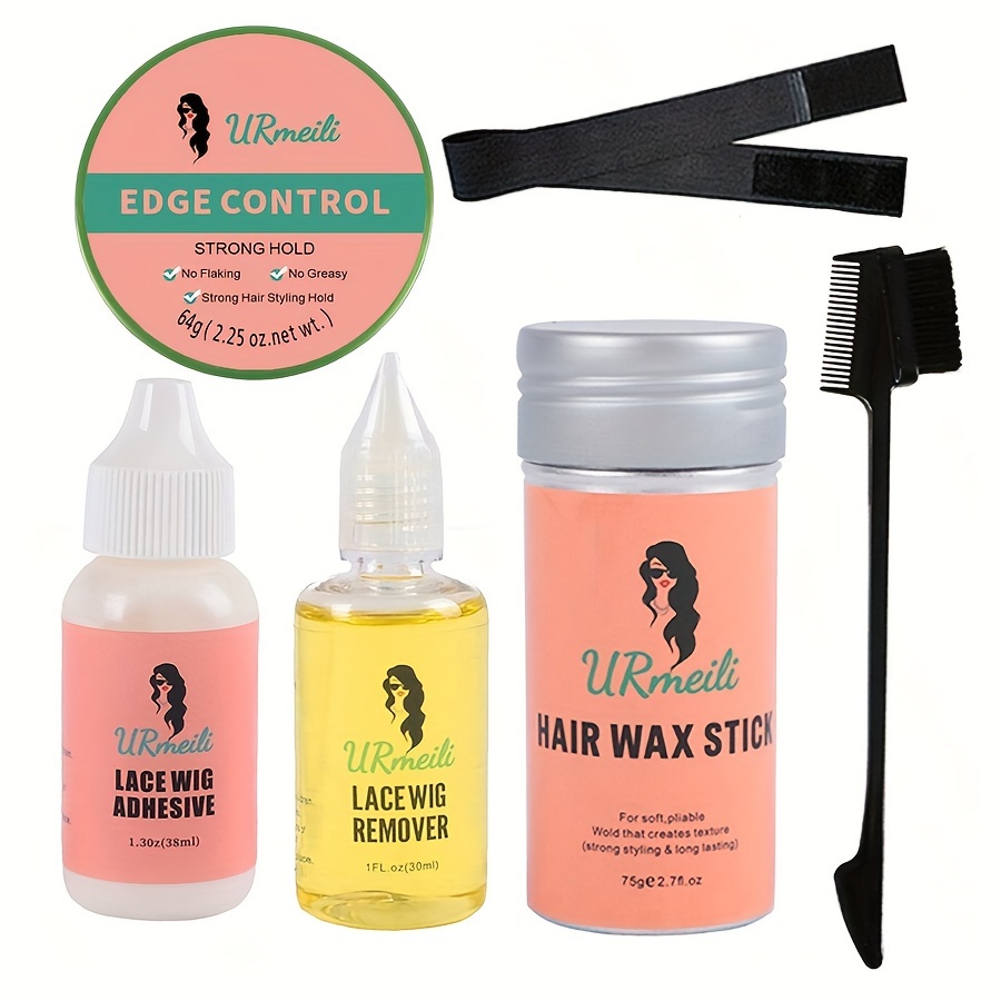 Dolahair Lace Glue Kit Lace Front Glue Kit for Wigs Waterproof Wig Glue Strong Hold Wig Glue Kit Wig Install Kit Wig Installation Kit Lace Front Kit