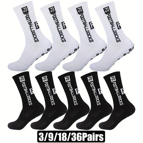 3 9 18 36 pairs non socks for men women football basketball baseball soccer cycling running hiking tennis skateboard professional athletic exercise socks with towel